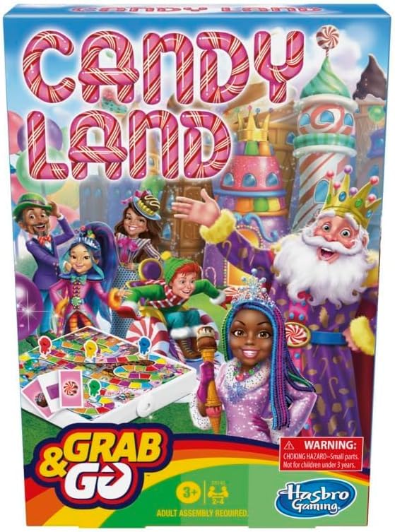 Amazon.com: Candy Land Grab and Go Travel Board Game for 2-4